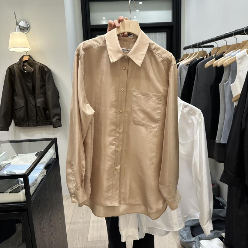 NOTTINGHAM/AVECNOUS東大門實拍女士新品時尚襯衫蕾絲衫絲綢NOTTINGHAM/AVECNOUS襯衫/蕾絲衫