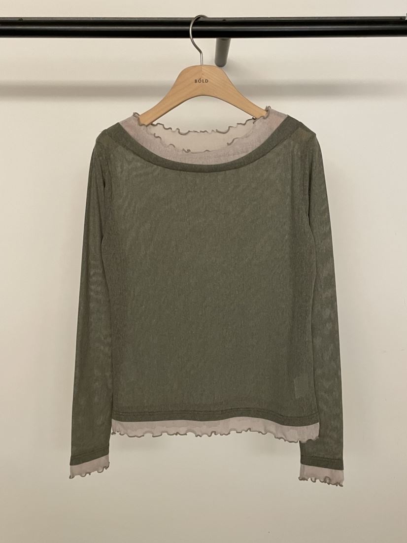 BOLD-A韓國直郵女裝新品推薦26春夏休閑職業時尚長袖T恤RE BOLD長袖T恤