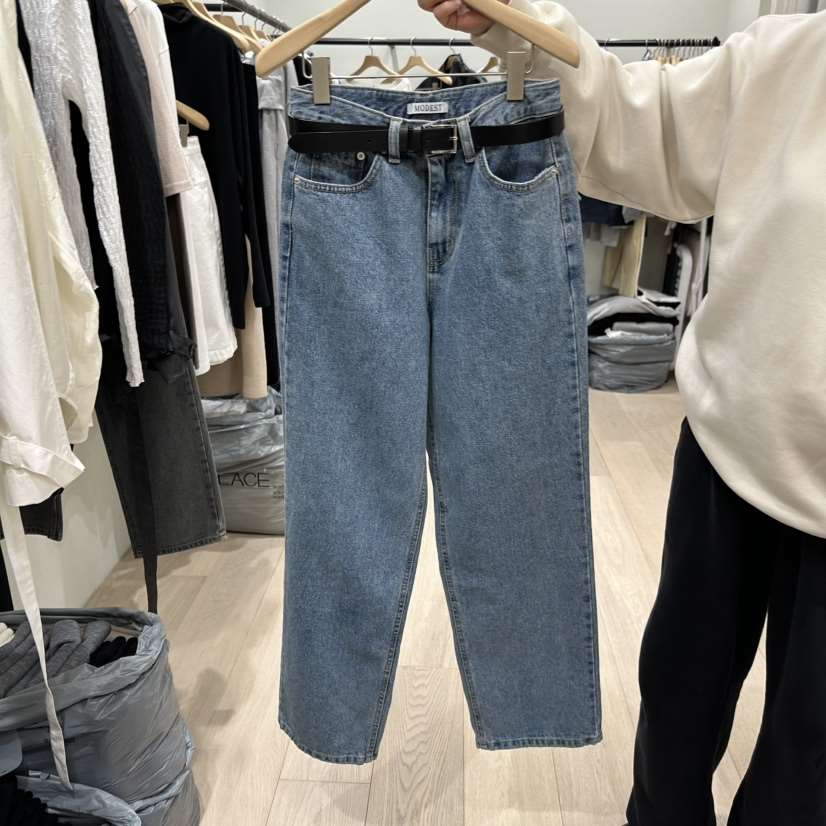 NOTTINGHAM/AVECNOUS東大門直郵女裝新品時尚牛仔褲不含腰帶NOTTINGHAM/AVECNOUS牛仔褲