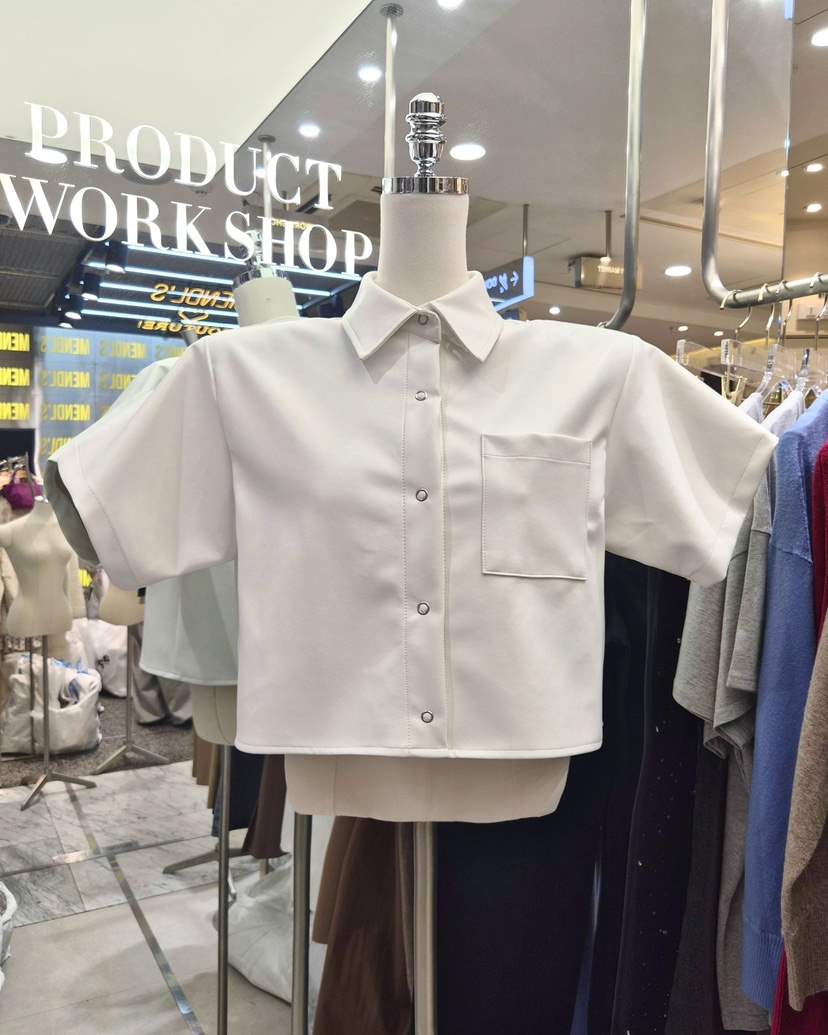 WORK SHOP韓國直郵女裝新款熱賣休閑推薦真品襯衫蕾絲衫Work_shop襯衫/蕾絲衫