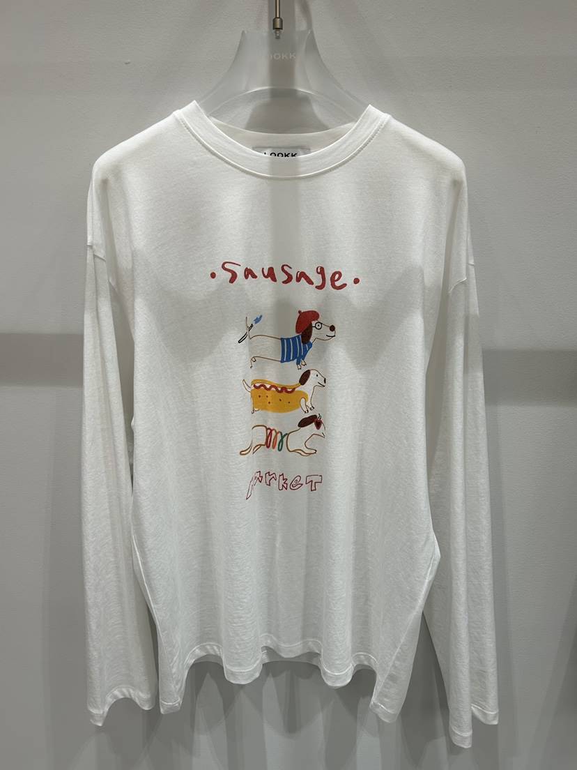 LOOKK/MIMME東大門實拍女裝新款時尚熱賣人氣職業長袖T恤LOOKK/MIMME長袖T恤