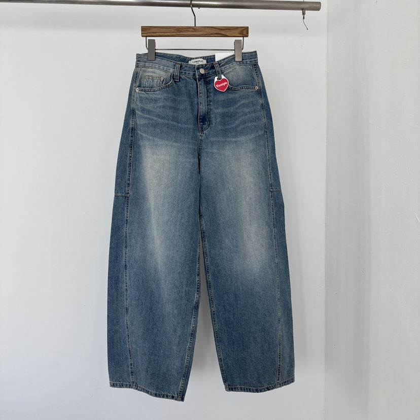 LUMIPLE東大門代購女裝新款休閑時尚26春夏推薦熱賣牛仔褲LUMIPLE牛仔褲