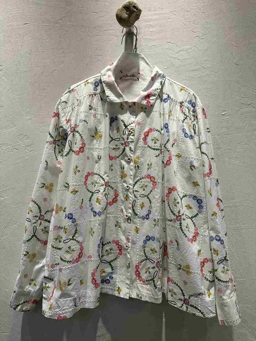 AT NOTE東大門代購女裝新品26春夏休閑襯衫蕾絲衫刺繡繡花AT NOTE襯衫/蕾絲衫