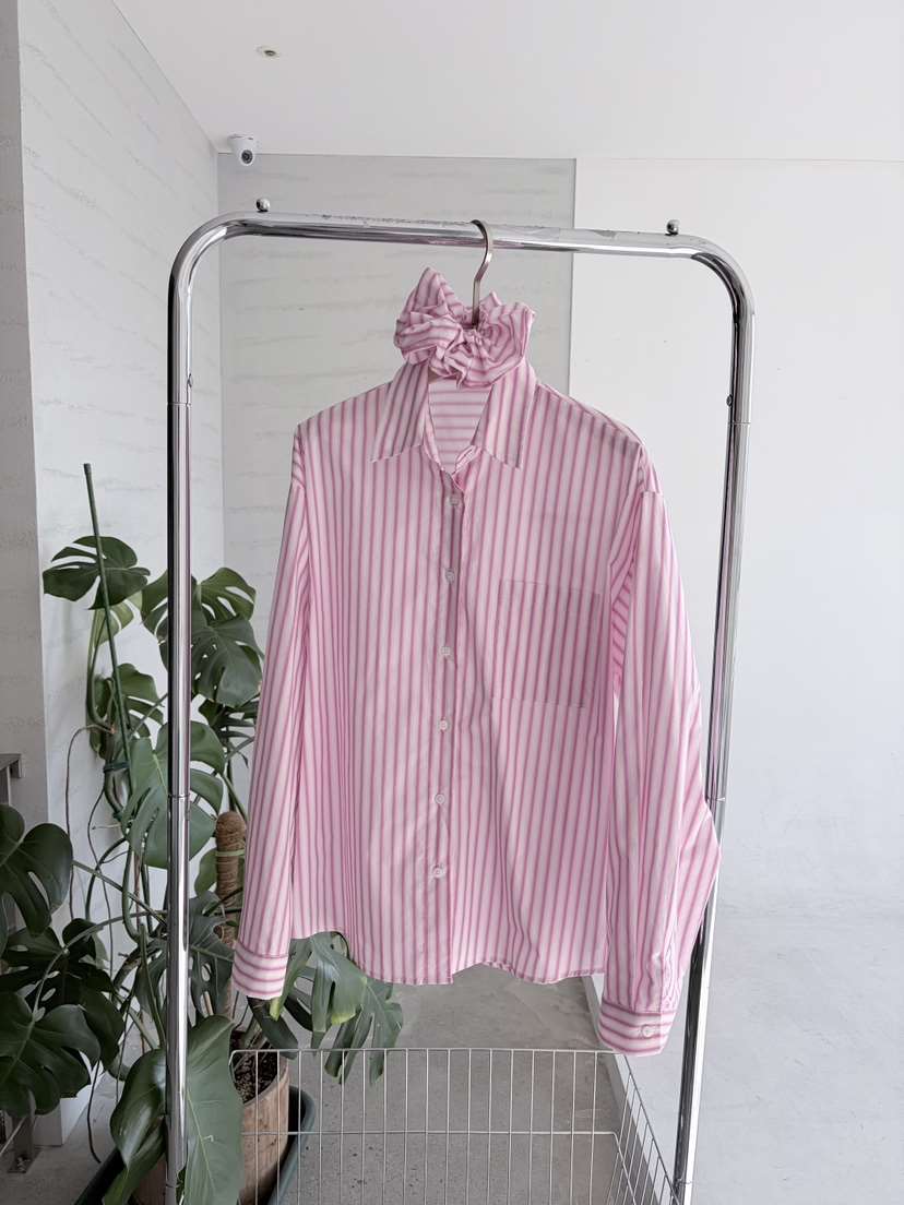 ORDINARYA東大門實拍女士新品真品熱賣休閑襯衫蕾絲衫含頭飾ROESMMOSS襯衫/蕾絲衫