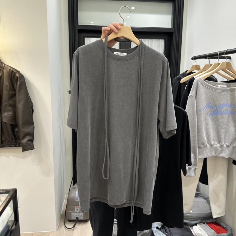 NOTTINGHAM/AVECNOUS東大門代購女裝新款推薦熱賣T恤含腰繩NOTTINGHAM/AVECNOUST恤