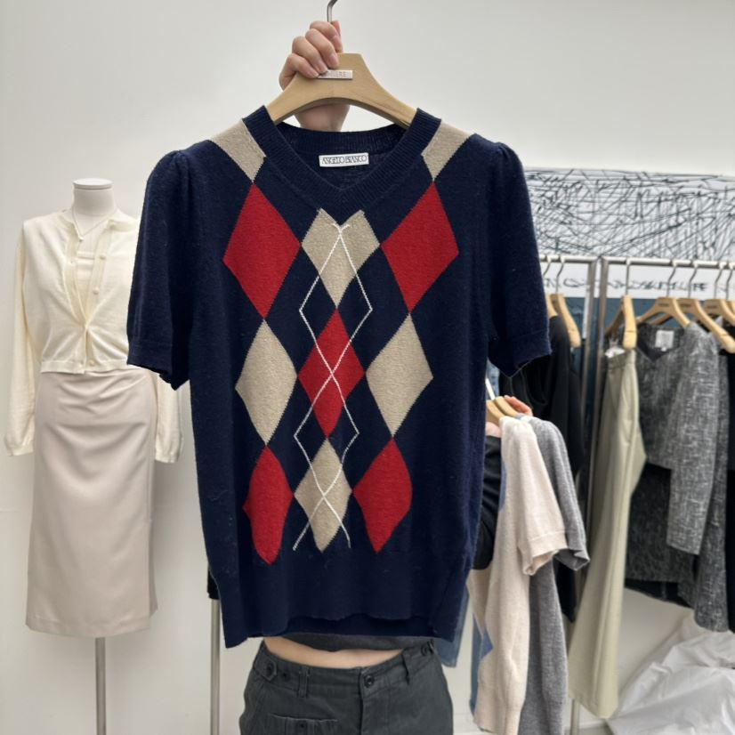 MER東大門直郵女裝新款休閑26春夏時尚真品熱賣人氣針織衫MER/ANGELO BIANCO針織衫