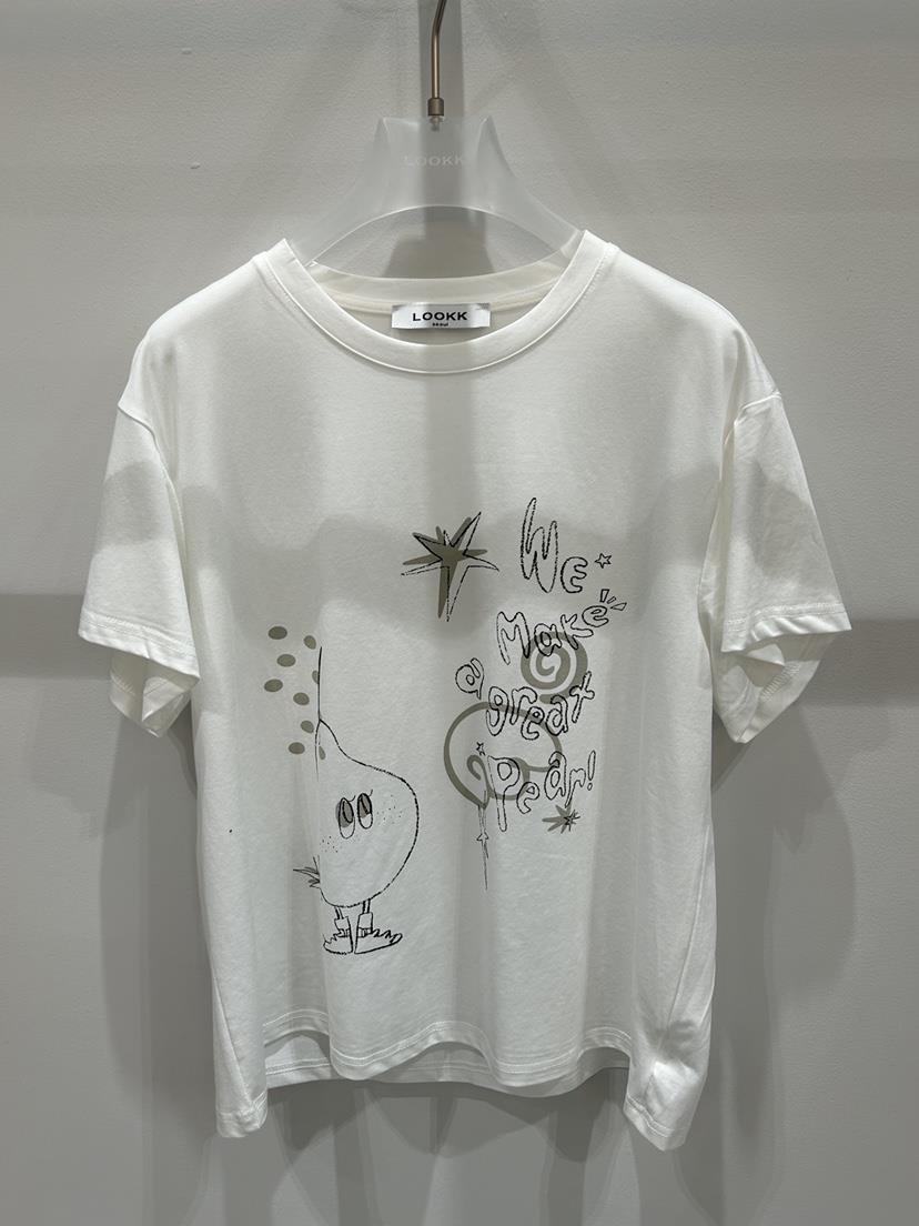 LOOKK/MIMME韓國直郵女士新款休閑職業人氣熱賣26春夏T恤LOOKK/MIMMET恤