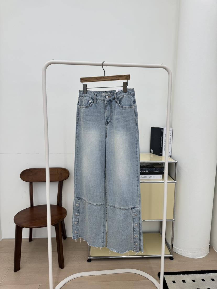 LUMIPLE東大門代購女裝新款休閑真品職業26春夏推薦牛仔褲LUMIPLE牛仔褲