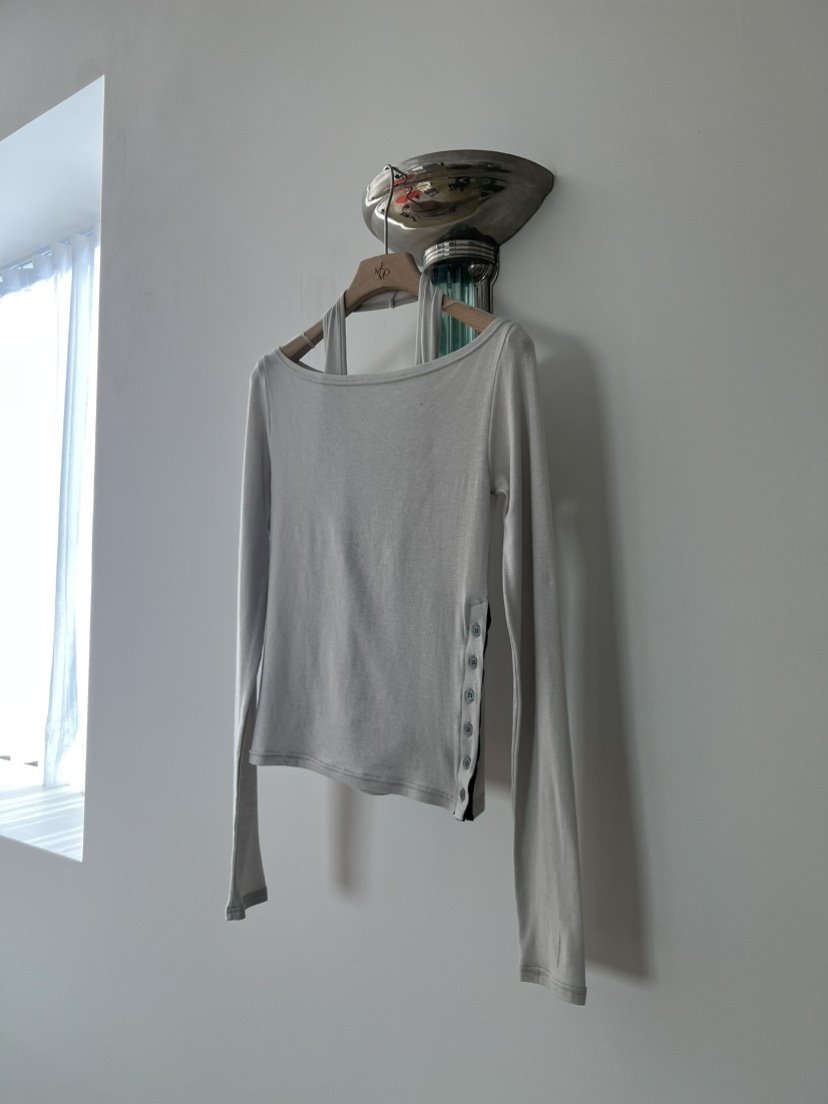 ME MO東大門直郵女士新品時尚26春夏休閑長袖T恤不含吊帶ME MO長袖T恤