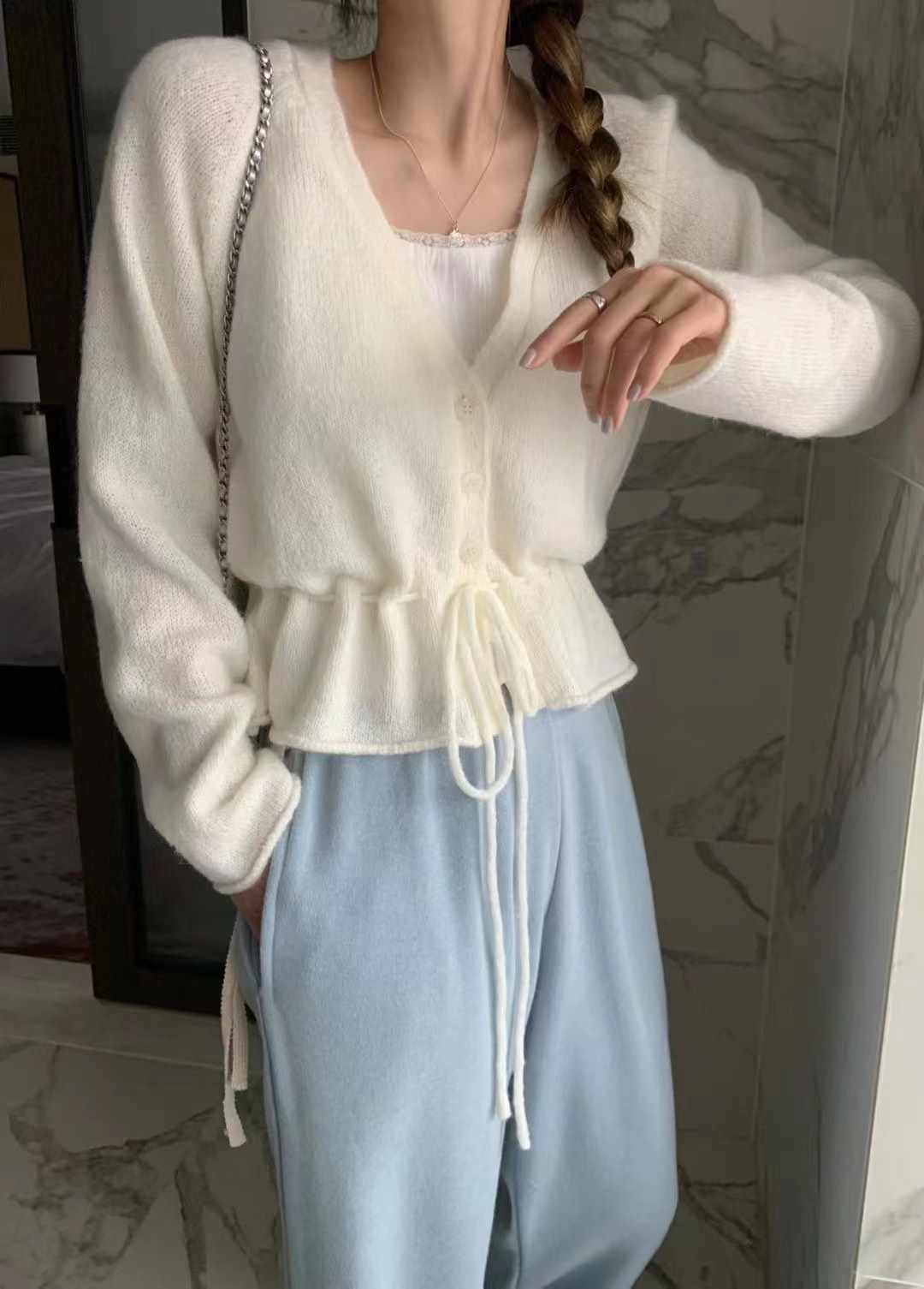 MELLOUNGE-멜라운지-T東大門代購女士新品時尚休閑針織衫MELLOUNGE-T針織衫