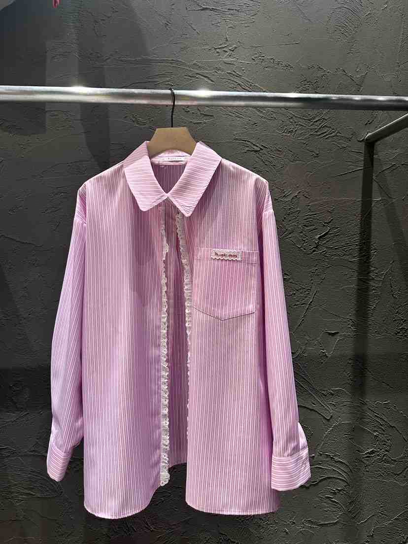 BLACK RIBBON-A東大門實拍女裝新品26春夏人氣襯衫蕾絲衫BLACK RIBBON-A襯衫/蕾絲衫