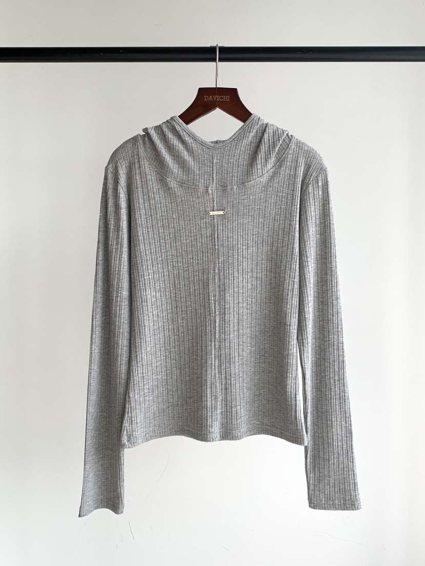 DAVICHI/D.SECOND東大門實拍女裝新品26春夏T恤連帽衫高領DAVICHI/D.SECONDT恤