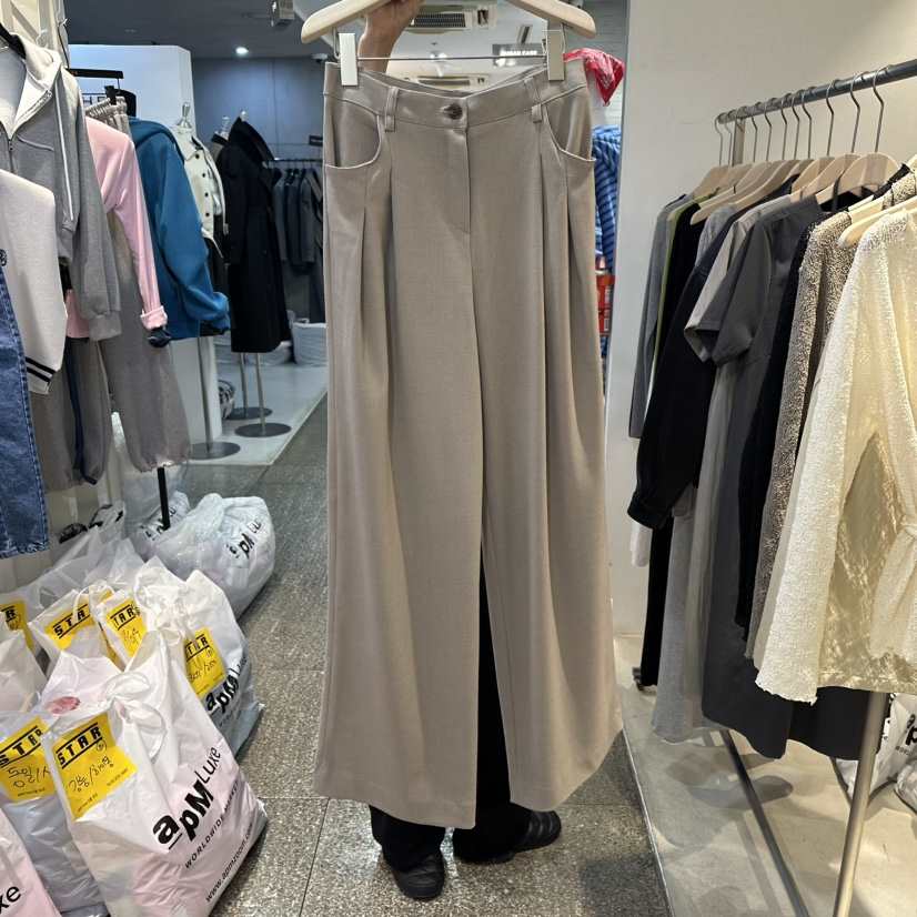 LIL韓國代購女士新品人氣真品職業時尚熱賣休閑休閑褲紐扣LIL休閑褲