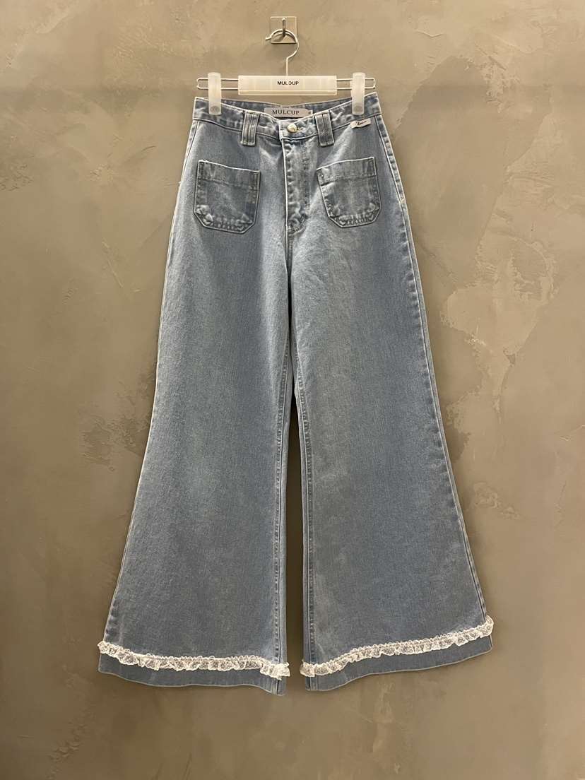 MULCUP東大門實拍女士新款休閑人氣26春夏時尚職業牛仔褲MULCUP牛仔褲