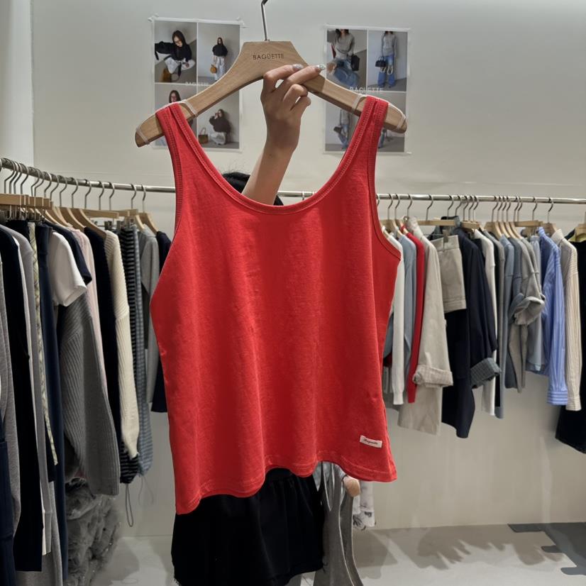 BAGUETTE-P韓國代購女士新款推薦休閑真品26春夏吊帶背心真絲BAGUETTE-P吊帶/背心