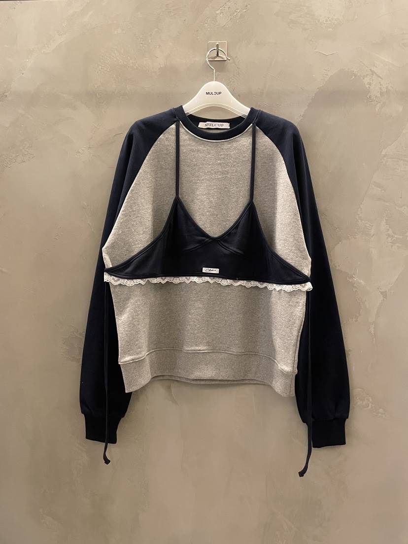 MULCUP東大門實拍女士新款時尚休閑熱賣職業推薦衛衣假兩件MULCUP衛衣