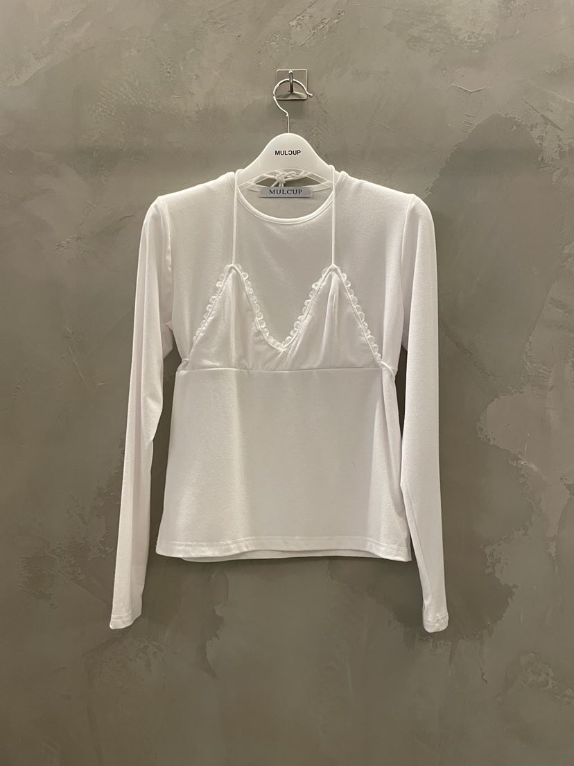 MULCUP東大門實拍女士新款時尚26春夏人氣推薦長袖T恤假兩件MULCUP長袖T恤
