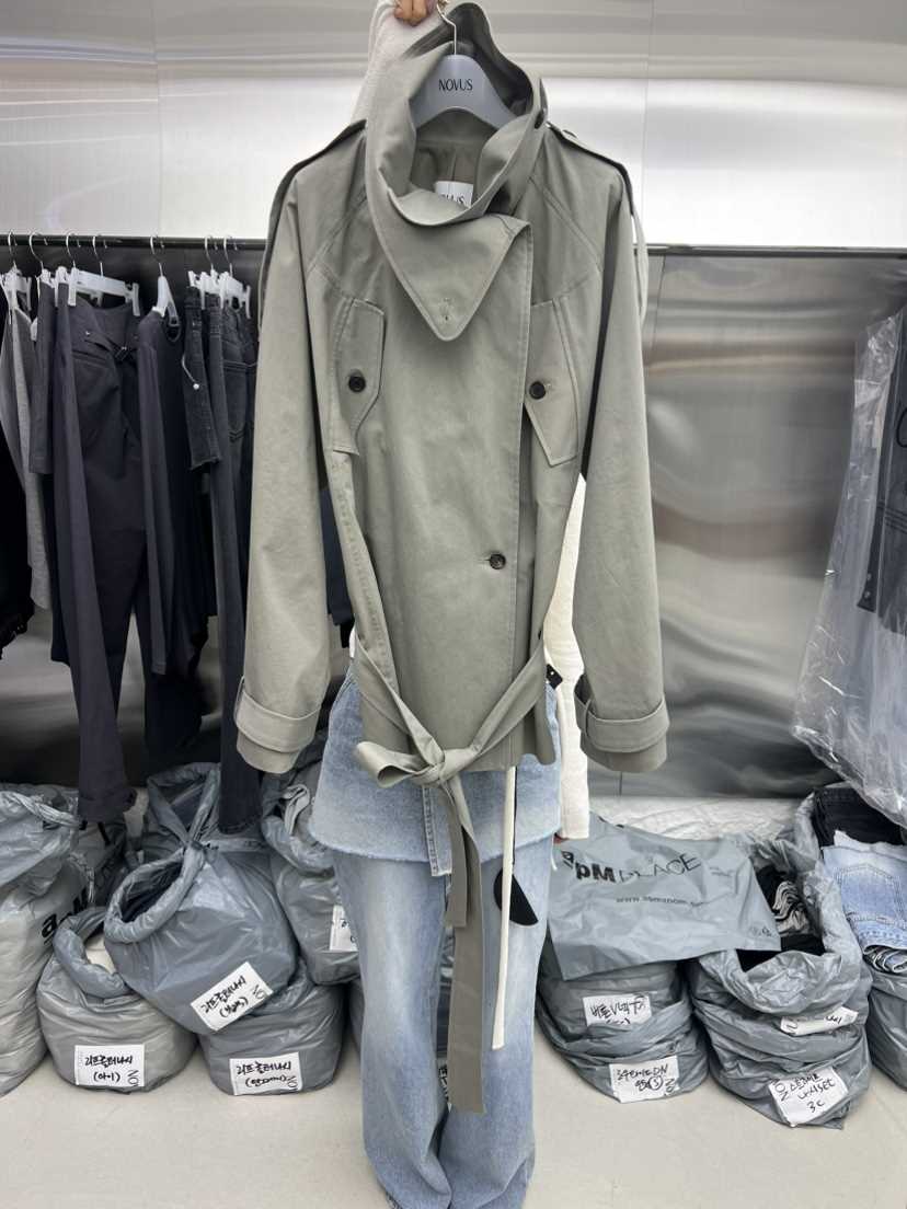 NOVUS東大門代購女士新款26春夏真品推薦熱賣職業夾克含腰帶NOVUS夾克