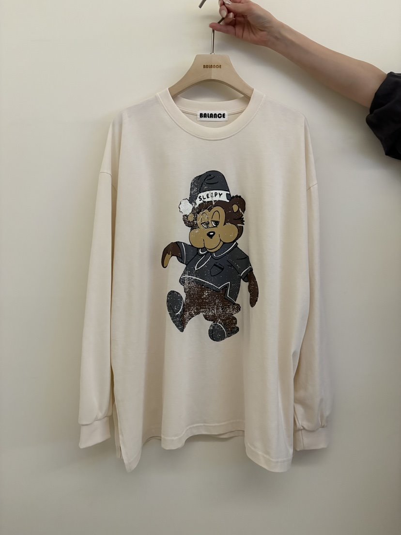 BALANCE韓國直郵女裝新品真品休閑熱賣推薦時尚26春夏長袖T恤BALANCE長袖T恤