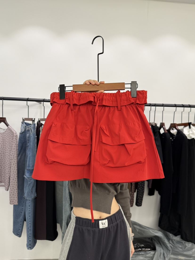 WATERMELON韓國代購女士新款人氣26春夏休閑職業裙褲口袋WATER MELON裙褲