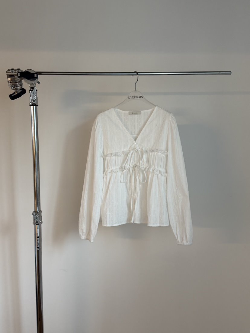 RIVER RAIN韓國直郵女裝新款職業人氣時尚26春夏襯衫蕾絲衫RIVER RAIN襯衫/蕾絲衫