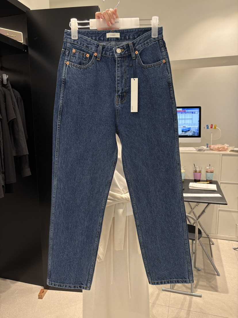 CREAM-P韓國東大門直郵女士新品26春夏時尚休閑職業牛仔褲CREAM-P牛仔褲