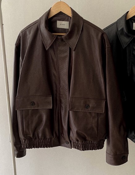 X韓國東大門代購女裝新款推薦人氣職業休閑時尚26春夏夾克皮革X夾克