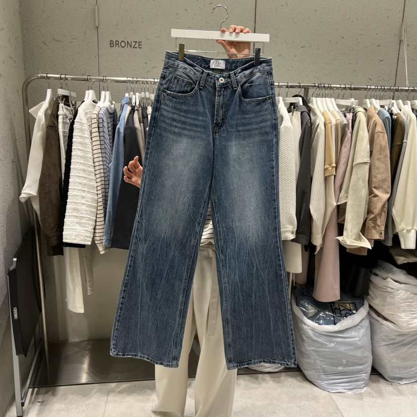 BRONZE韓國直郵女士新款熱賣休閑時尚人氣推薦26春夏牛仔褲BRONZE牛仔褲