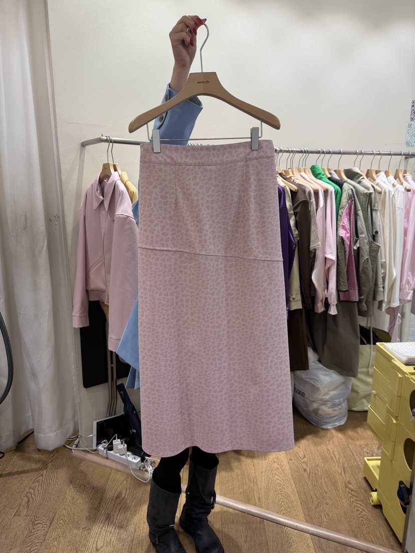 AUVERFIT韓國東大門代購女裝新品推薦人氣熱賣長裙絨面革AUVERFIT長裙