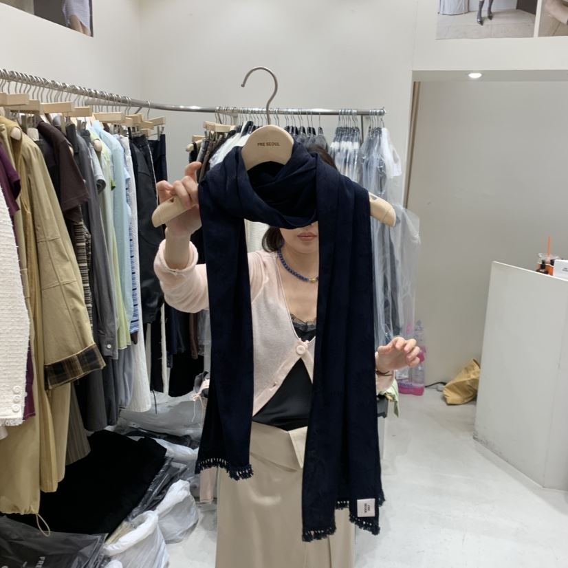 FRE韓國直郵實拍女士新品人氣26春夏推薦圍巾披肩流蘇圍巾FRE圍巾/披肩
