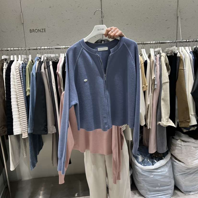 BRONZE韓國東大門直郵女士新款26春夏針織衫不含內搭開襟衫BRONZE針織衫