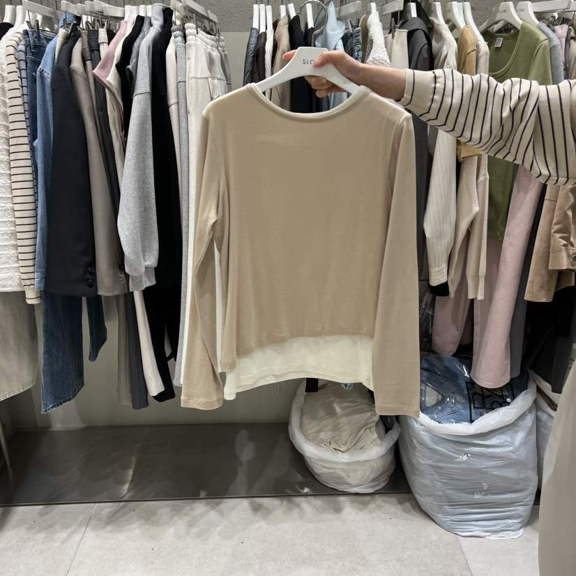 BRONZE韓國東大門直郵女士新品26春夏熱賣時尚休閑長袖T恤BRONZE長袖T恤