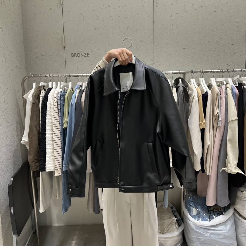 BRONZE韓國代購女裝新品休閑熱賣時尚推薦人氣26春夏皮衣BRONZE皮衣
