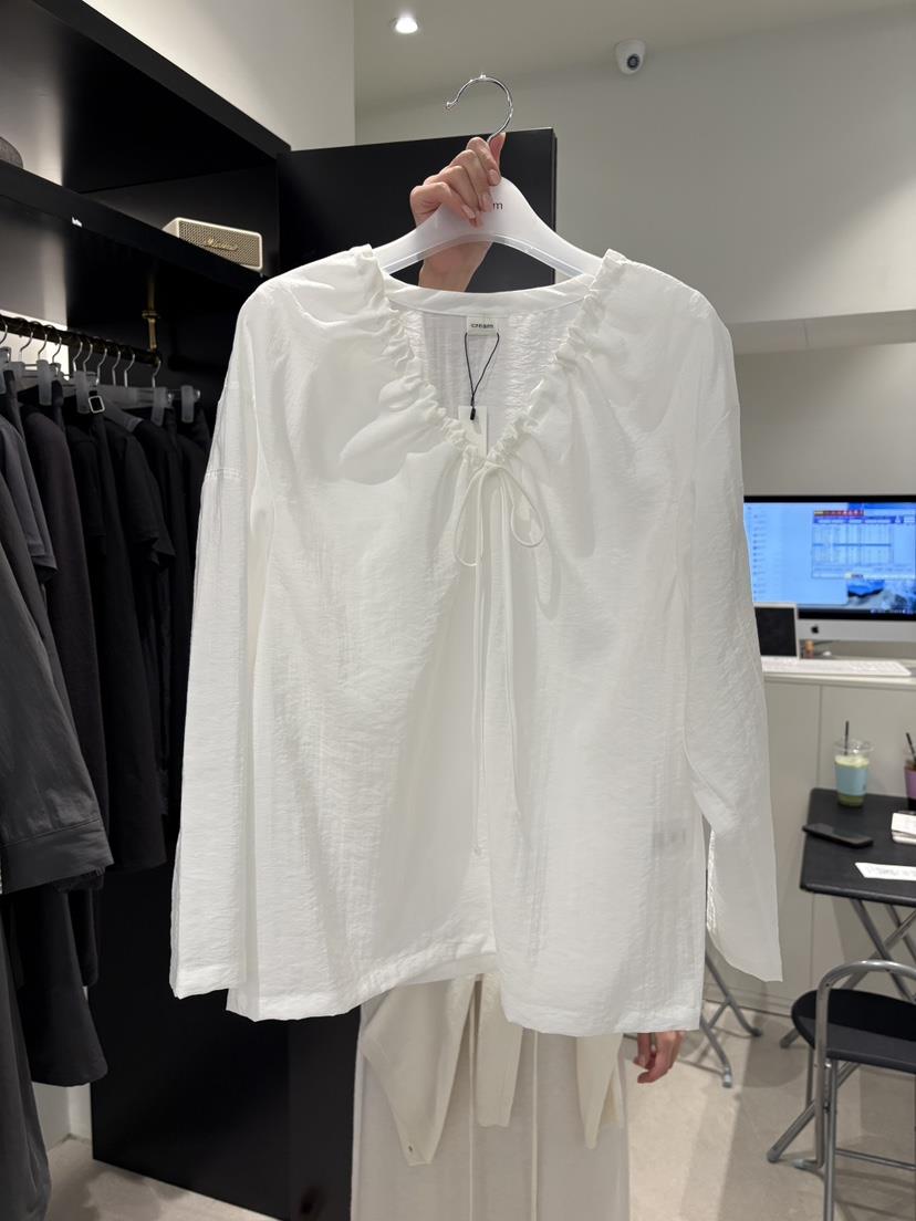 CREAM-P韓國代購女士新品人氣時尚熱賣推薦職業襯衫蕾絲衫CREAM-P襯衫/蕾絲衫