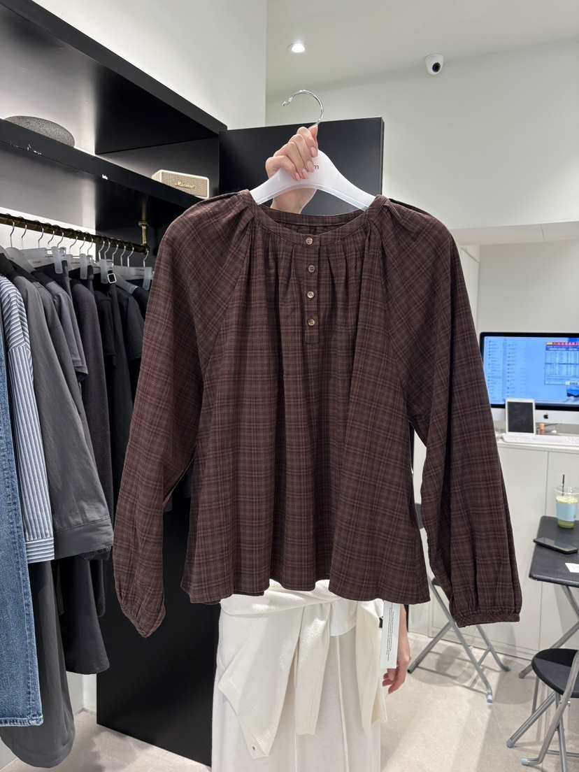 CREAM-P韓國代購女裝新品職業時尚熱賣人氣推薦襯衫蕾絲衫CREAM-P襯衫/蕾絲衫