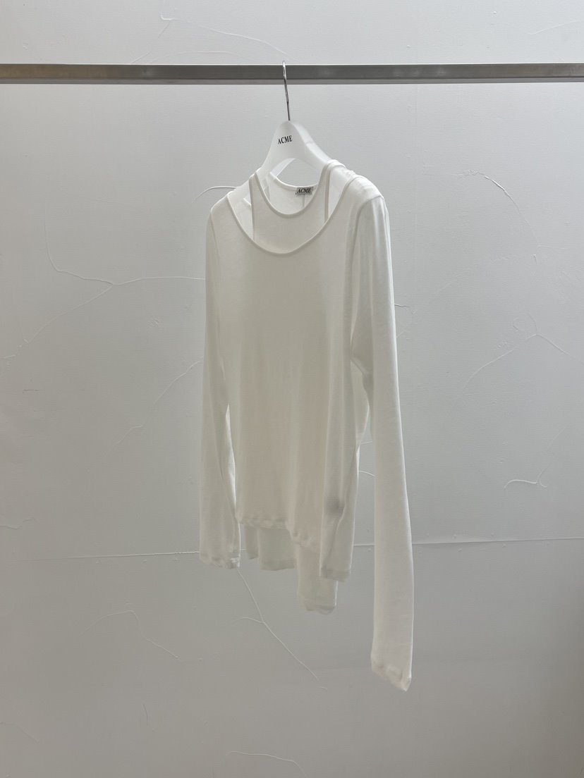 ACME韓國代購女裝新品休閑26春夏人氣職業推薦長袖T恤透明ACME長袖T恤