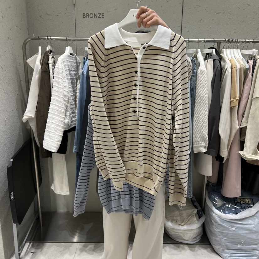 BRONZE韓國直郵實拍女裝新品熱賣人氣職業26春夏推薦針織衫BRONZE針織衫