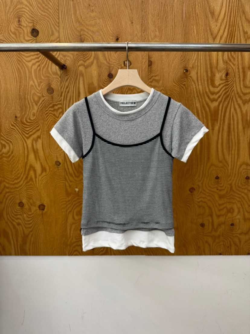 PROJECTVIEW韓國直郵女士新款時尚熱賣推薦人氣T恤單排扣PROJECTVIEWT恤