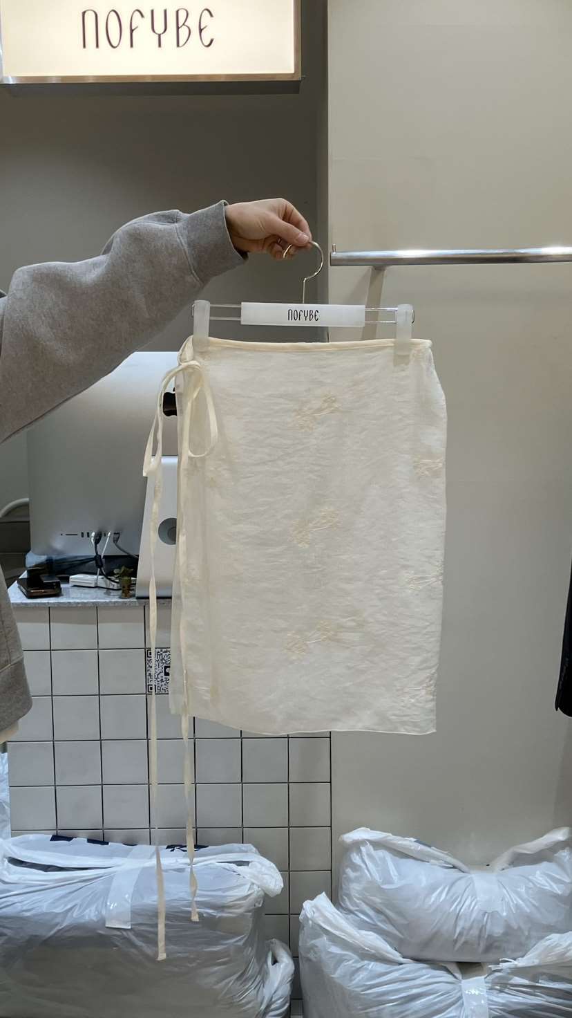 NOFYBE韓國直郵女士新款26春夏職業休閑推薦熱賣時尚長裙NOFYBE長裙