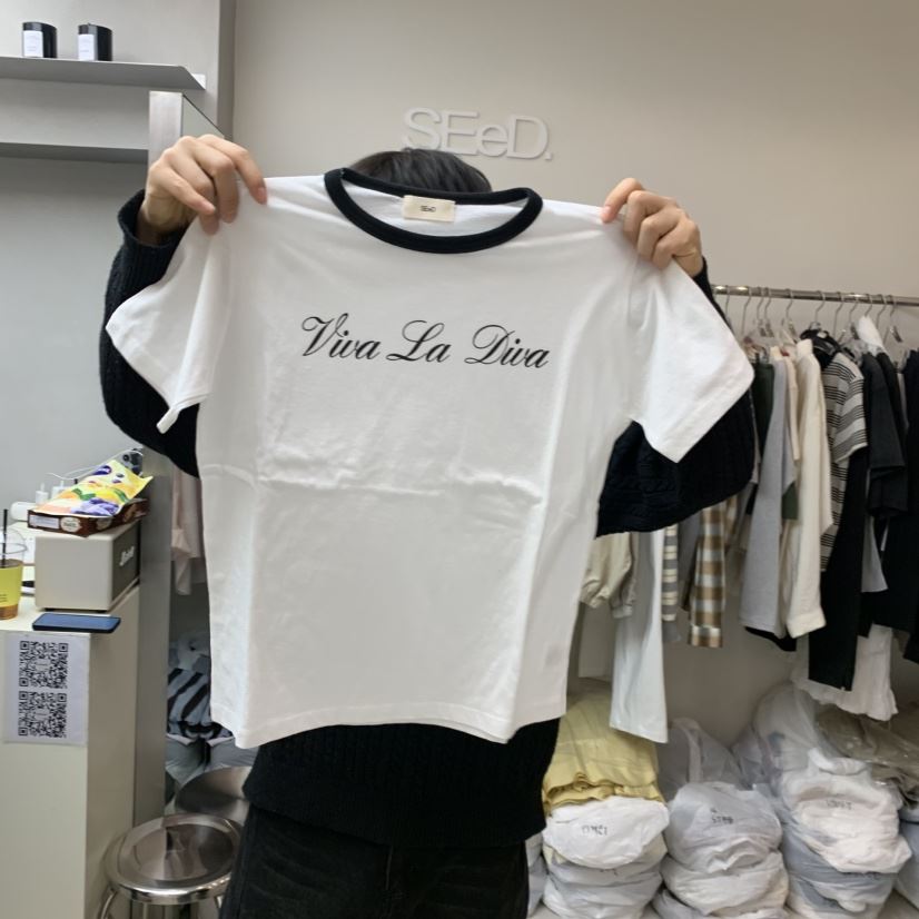 LEESEED-A韓國東大門直郵女士新品熱賣休閑職業26春夏T恤SEeD/LEESEEDT恤