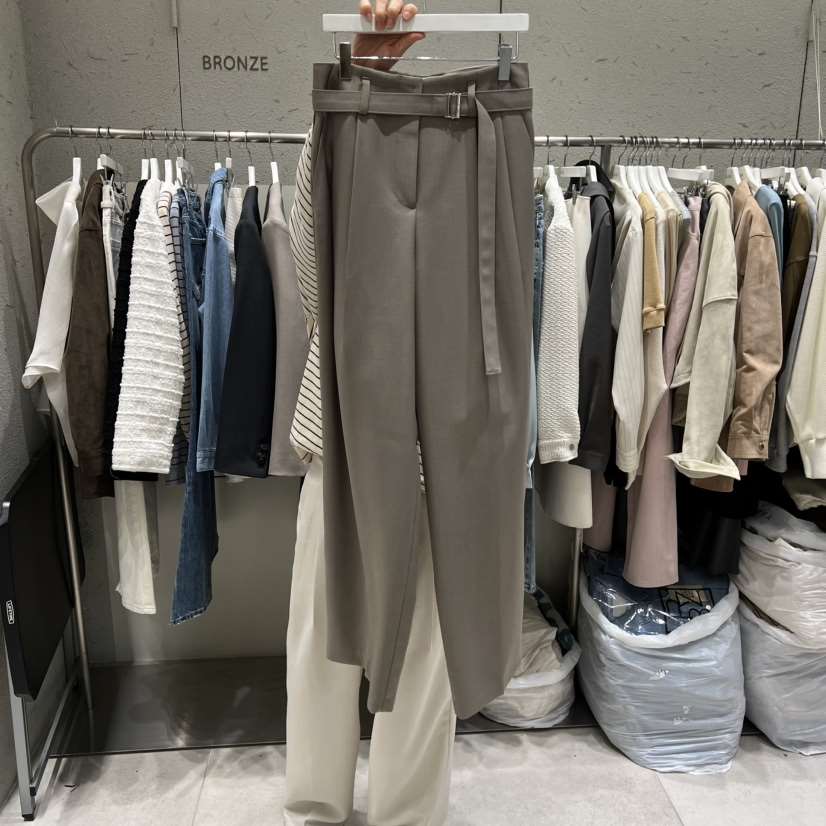 BRONZE韓國東大門代購女士新品職業推薦26春夏休閑休閑褲BRONZE休閑褲
