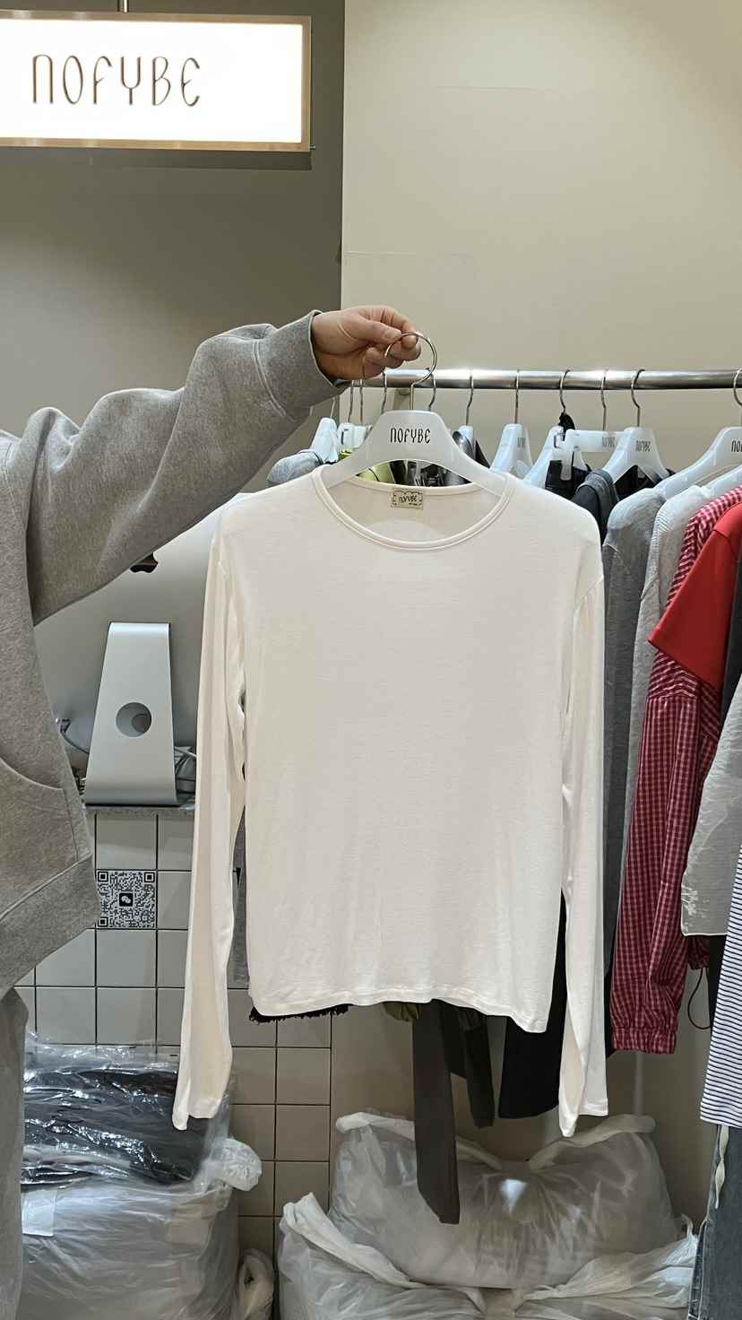 NOFYBE韓國東大門直郵女士新品職業休閑人氣26春夏長袖T恤NOFYBE長袖T恤