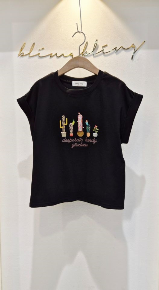 RICO/BLING BLING-S韓國東大門直郵女士新品熱賣推薦T恤RICO/BLING BLING-ST恤