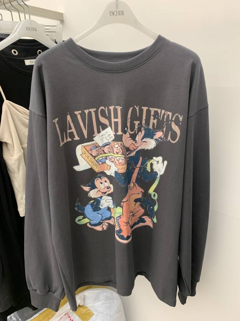 ESCHER韓國直郵實拍女裝新款推薦休閑職業熱賣人氣長袖T恤ESCHER長袖T恤