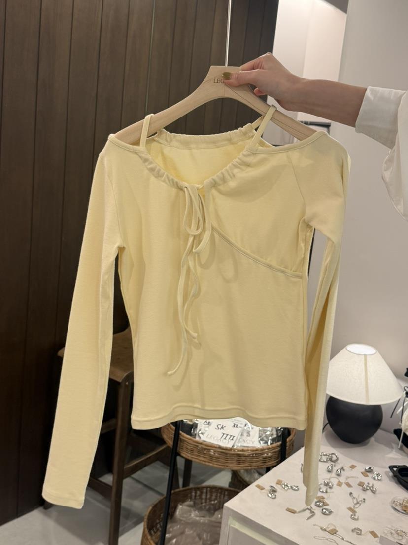 LEGACY韓國直郵女裝新款時尚熱賣休閑人氣職業長袖T恤鏤空LEGACY長袖T恤