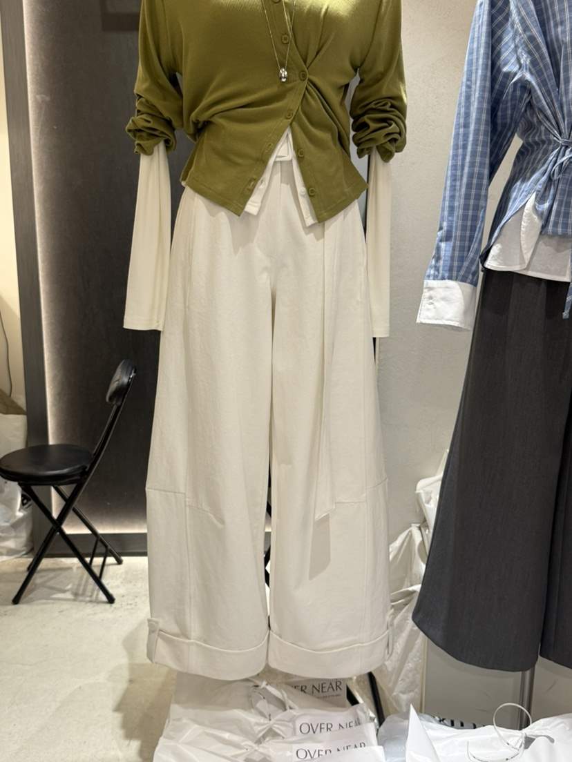 OVER NEAR韓國東大門代購女士新款休閑26春夏牛仔褲含腰帶OVER NEAR牛仔褲