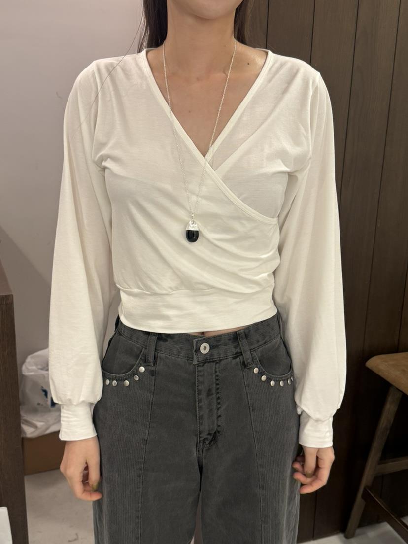 LEGACY韓國東大門代購女裝新款時尚休閑職業長袖T恤褶皺絲綢LEGACY長袖T恤