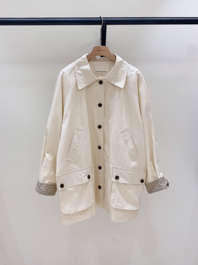 LOVE ROSIE韓國東大門直郵女裝新品職業時尚休閑長款風衣LOVE ROSIE長款風衣