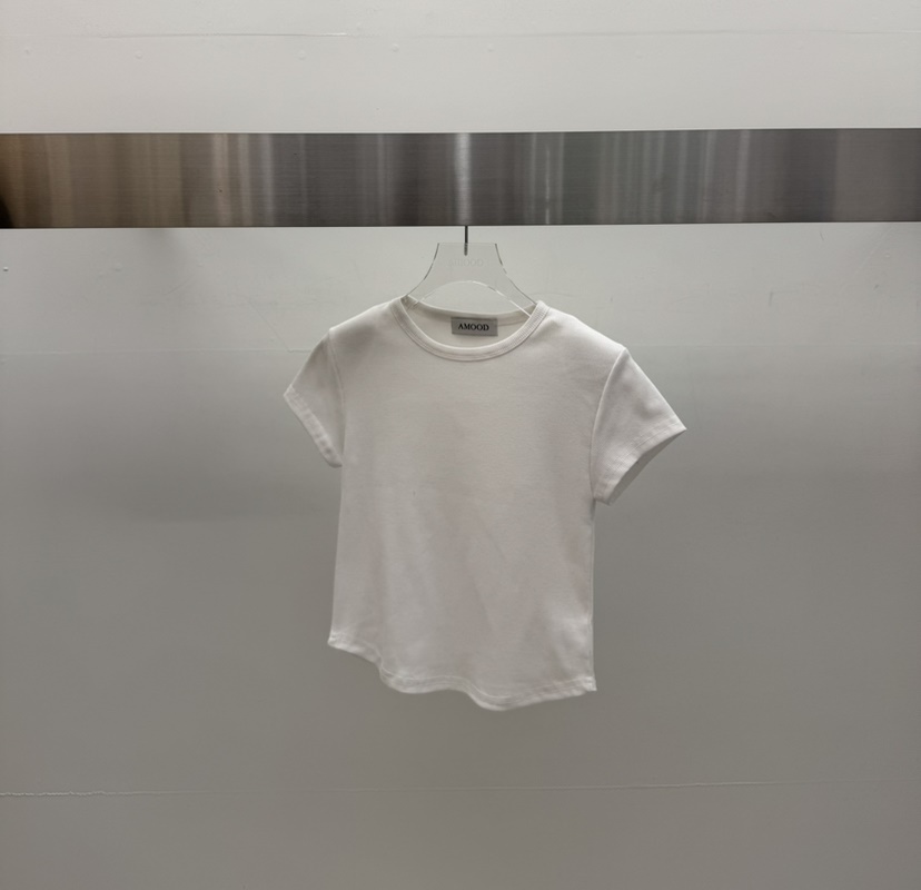 AMOOD韓國直郵女士新款熱賣職業人氣時尚休閑26春夏推薦T恤AMOODT恤