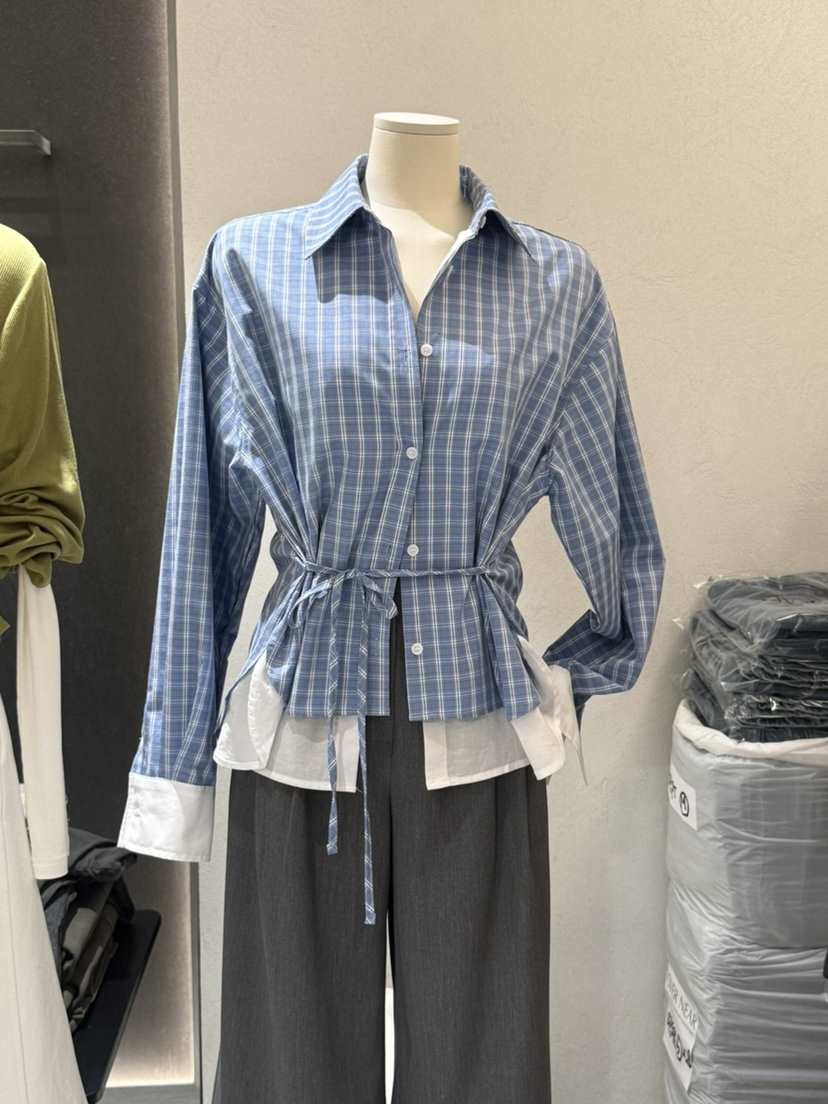 OVER NEAR韓國直郵女士新品推薦26春夏休閑熱賣襯衫蕾絲衫OVER NEAR襯衫/蕾絲衫